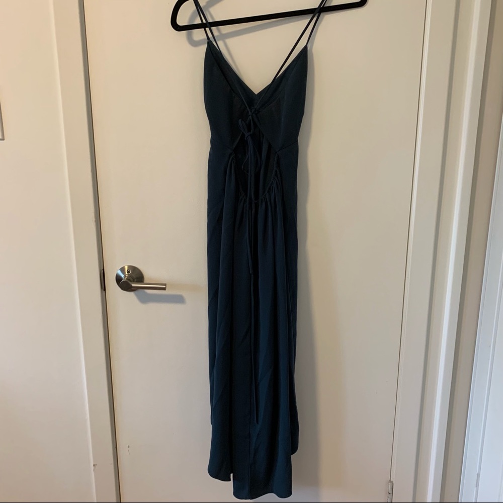 Wilfred Teal Blue Slip Maxi Dress